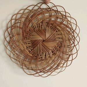 Flat Wall Basket Boho Wall Basket Wicker Wall